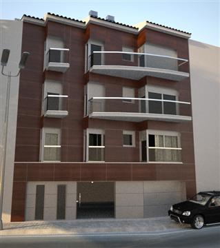 El Terral · Vista de fachada y balcones