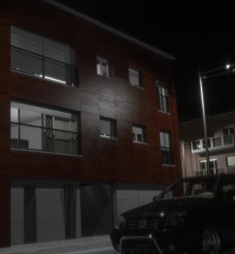 El Terral · Vista nocturna del edificio